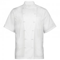 Plain Chef's Jacket Ambassador Short Sleeve Premier 195 GSM